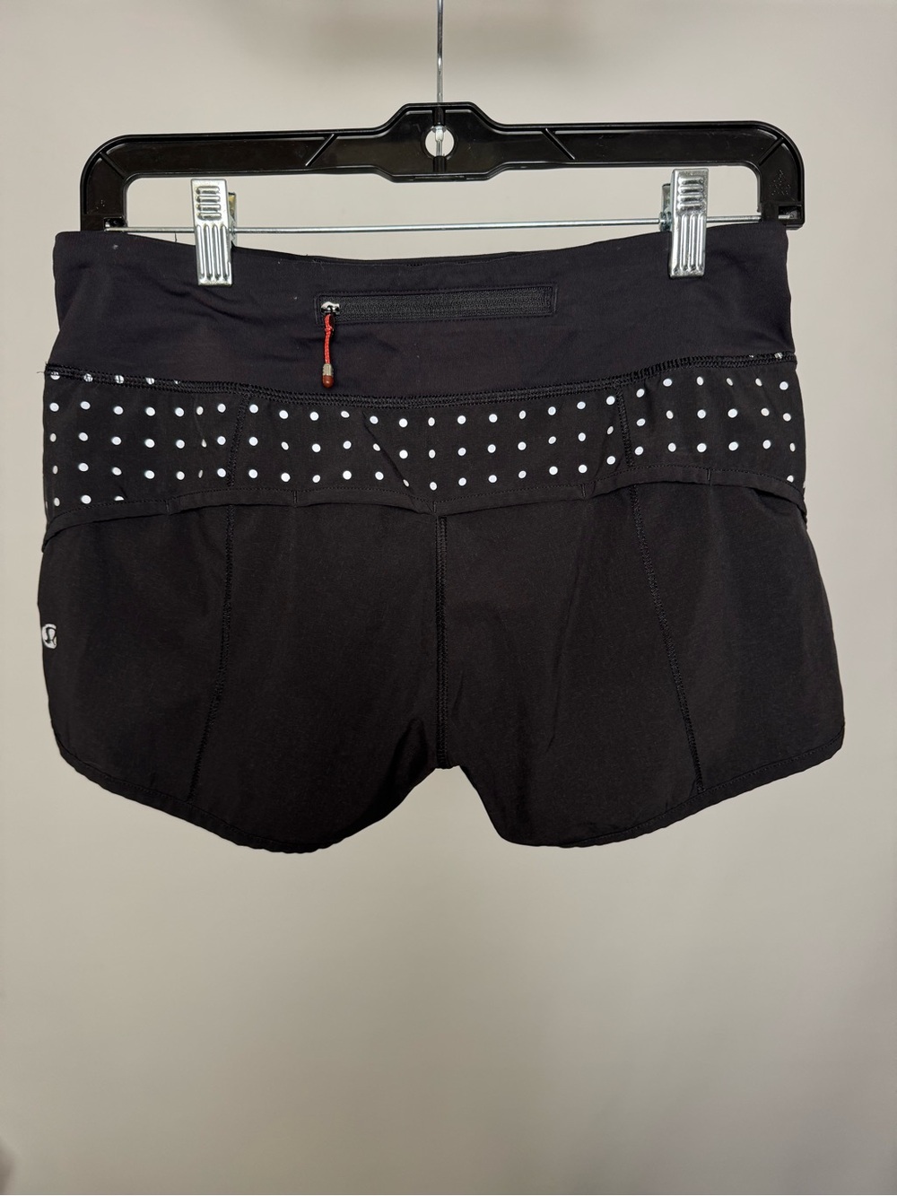 lululemon Speed Short 2.5” Black Reflective Running Shorts Women’s Size 4